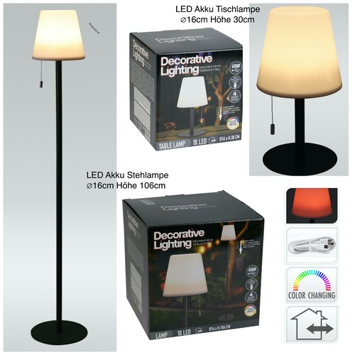 Led akku stehlampe 106cm - led, oder