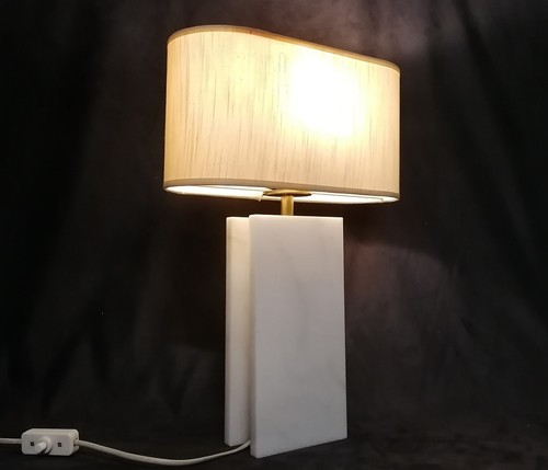 50er tischlampe marmor lampe - marmor,