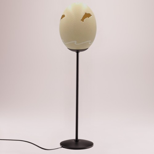 Tischlampe straußenei wal - straußenei, "wal"
