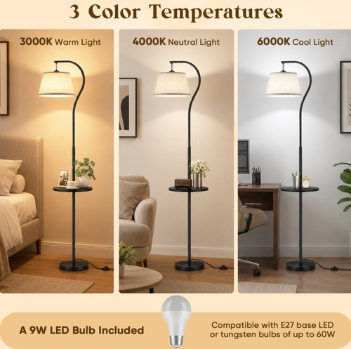Stehlampe mit tisch - stehlampe, 170cm