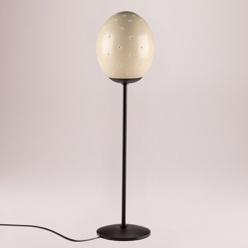Tischlampe straußenei sterne - straußenei, "sterne